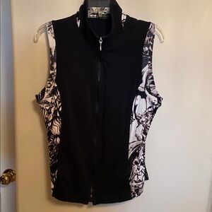 Picadilly Fashion Monochrome Zip-Up Vest